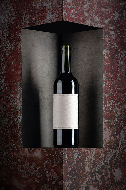 Bouteille de vin de Bordeaux château, mise en bouteille à la propriété